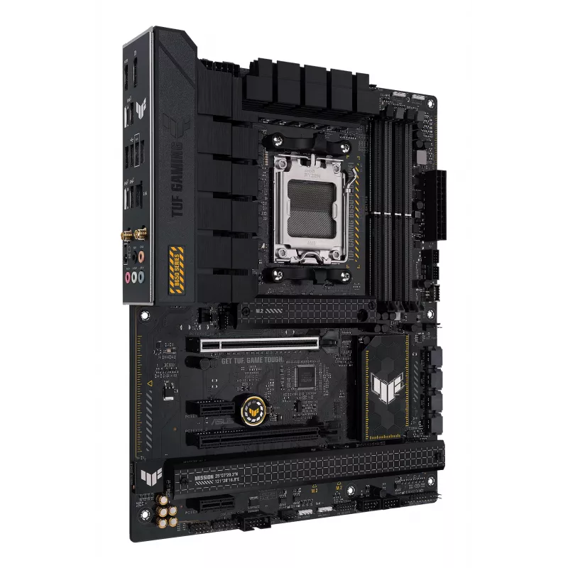 Placa base ASUS TUF GAMING B650-PLUS WIFI — AMD B650, Socket AM5, ATX, DDR5, 4 DIMM, Wi-Fi 6, LAN 2.5Gb, 3x M.2