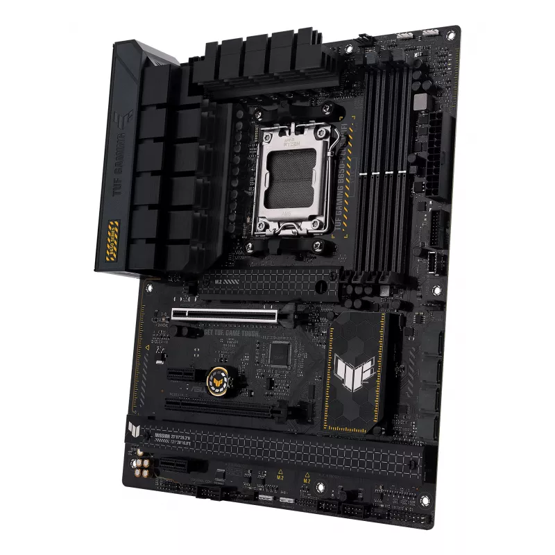 Placa base ASUS TUF GAMING B650-PLUS WIFI — AMD B650, Socket AM5, ATX, DDR5, 4 DIMM, Wi-Fi 6, LAN 2.5Gb, 3x M.2