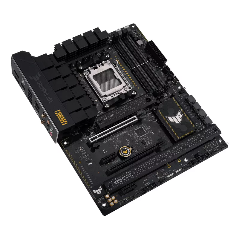 Placa base ASUS TUF GAMING B650-PLUS WIFI — AMD B650, Socket AM5, ATX, DDR5, 4 DIMM, Wi-Fi 6, LAN 2.5Gb, 3x M.2