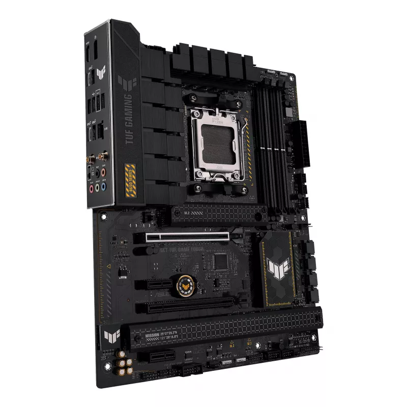 Placa base ASUS TUF GAMING B650-PLUS WIFI — AMD B650, Socket AM5, ATX, DDR5, 4 DIMM, Wi-Fi 6, LAN 2.5Gb, 3x M.2