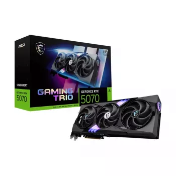 Tarjeta gráfica MSI GeForce RTX 5070 12 GB GDDR7 PCIe 5.0, 6144 CUDA, 2610 MHz, 3xDP 1xHDMI, 338×140×50 mm