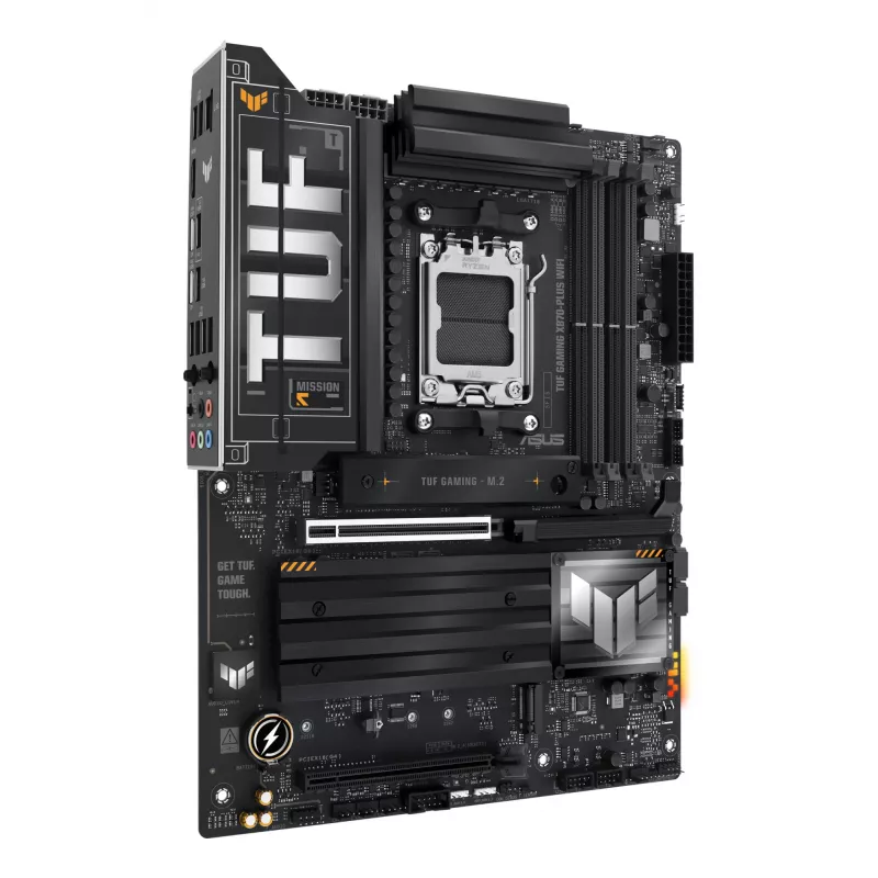 Placa base ASUS TUF GAMING X870-PLUS WIFI — AMD X870, Socket AM5, ATX, DDR5, 4 DIMM, Wi-Fi 7, Bluetooth 5.4
