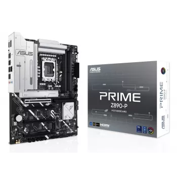 Placa base ASUS PRIME Z890-P — Intel Z890, LGA 1851, ATX, DDR5, 4x DIMM, 192GB, 4x M.2, LAN 2,5Gb, HDMI 2.1, 1x USB-C