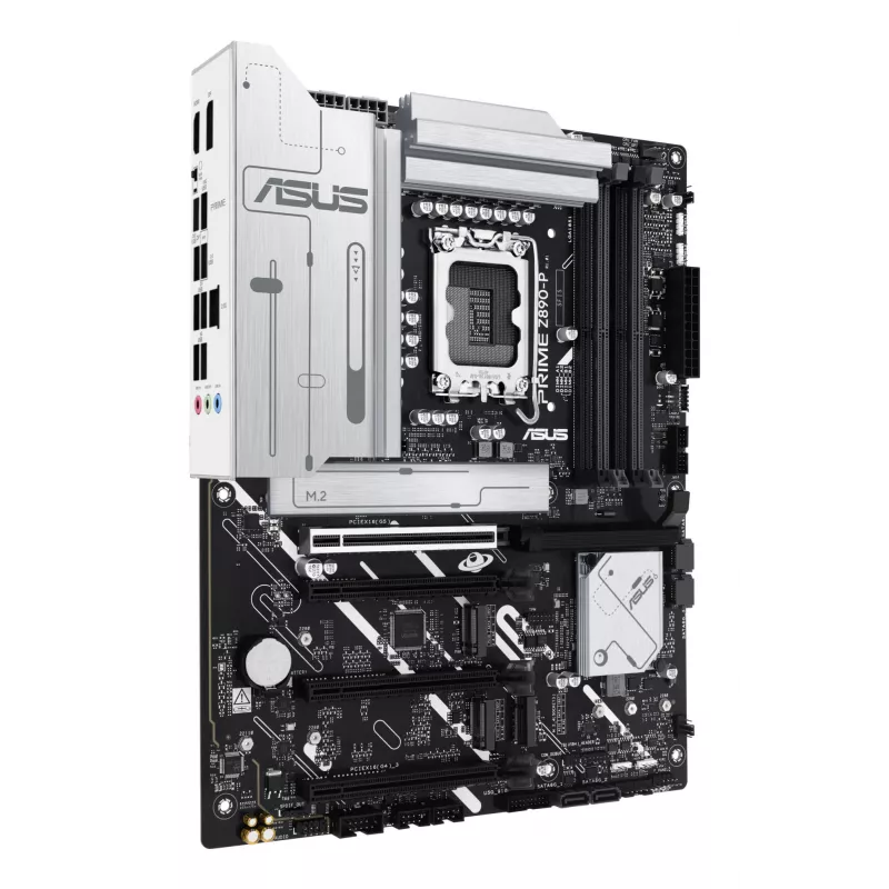 Placa base ASUS PRIME Z890-P — Intel Z890, LGA 1851, ATX, DDR5, 4x DIMM, 192GB, 4x M.2, LAN 2,5Gb, HDMI 2.1, 1x USB-C