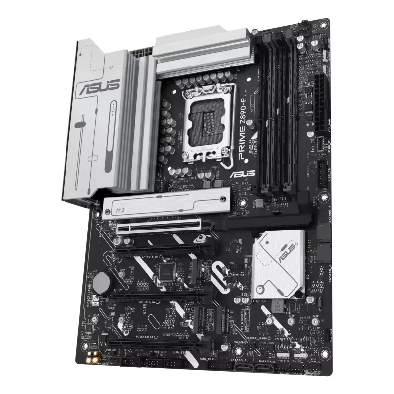 Placa base ASUS PRIME Z890-P — Intel Z890, LGA 1851, ATX, DDR5, 4x DIMM, 192GB, 4x M.2, LAN 2,5Gb, HDMI 2.1, 1x USB-C