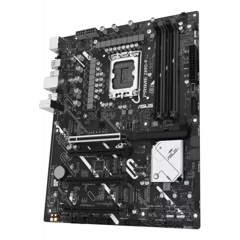 Placa base ASUS PRIME Z890-P — Intel Z890, LGA 1851, ATX, DDR5, 4x DIMM, 192GB, 4x M.2, LAN 2,5Gb, HDMI 2.1, 1x USB-C