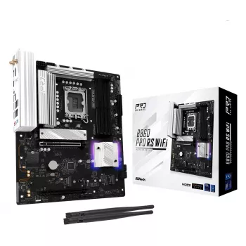 Placa base ASRock B860 Pro RS WiFi Intel B860 LGA1851 ATX, 4x ranuras DDR5, 256GB, Wi-Fi 6E, 2.5GbE