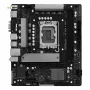Placa base ASRock H810M-X WiFi — Intel H810, LGA 1851, microATX, DDR5, 2 DIMM, 128GB, Wi-Fi 5, LAN 2.5Gb, M.2, SATA III