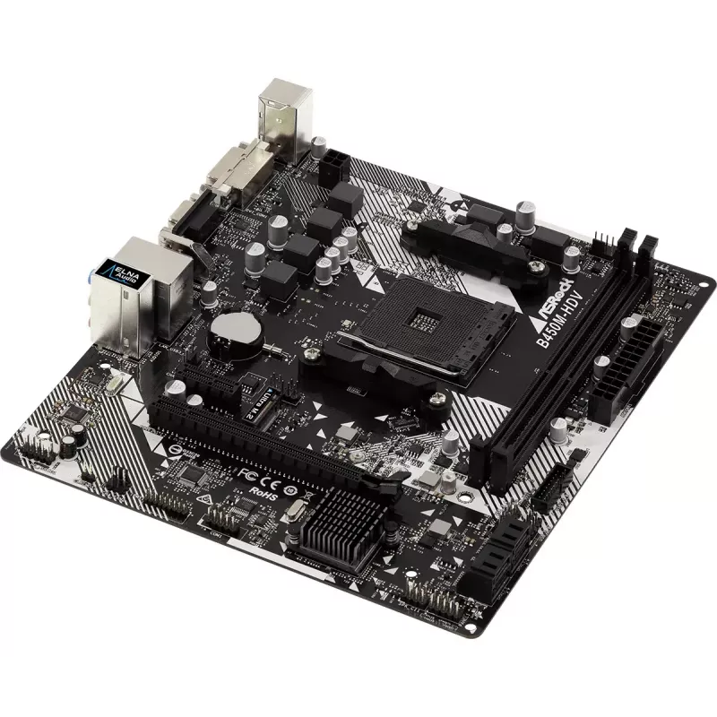 Placa base ASRock B450M-HDV R4.0 AMD B450 Socket AM4 micro ATX