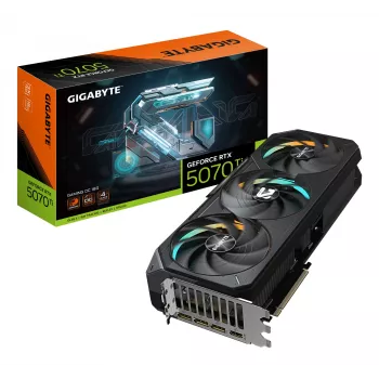 Tarjeta gráfica GIGABYTE GeForce RTX 5070 Ti GAMING OC 16G - 16GB GDDR7, 256bit, PCI-E 5.0, 2588 MHz Core Clock, 3 x DP 2.1a, 1 x HDMI 2.1b, NVIDIA DLSS 4, GV-N507TGAMING OC-16GD