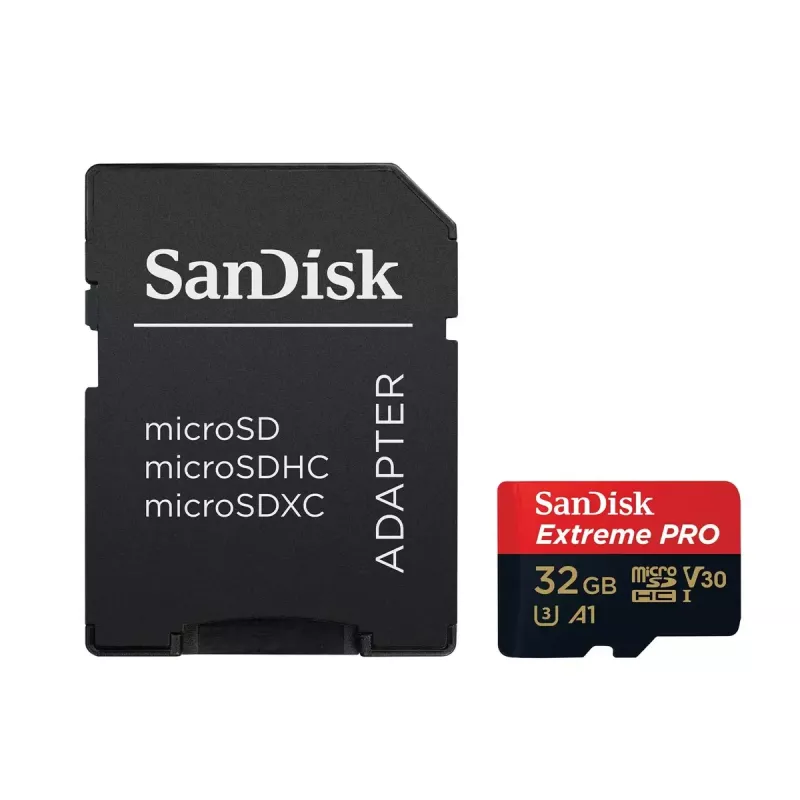 Tarjeta de memoria SanDisk Extreme Pro 32GB MicroSDHC UHS-I Class 10 SDSQXCG-032G-GN6MA