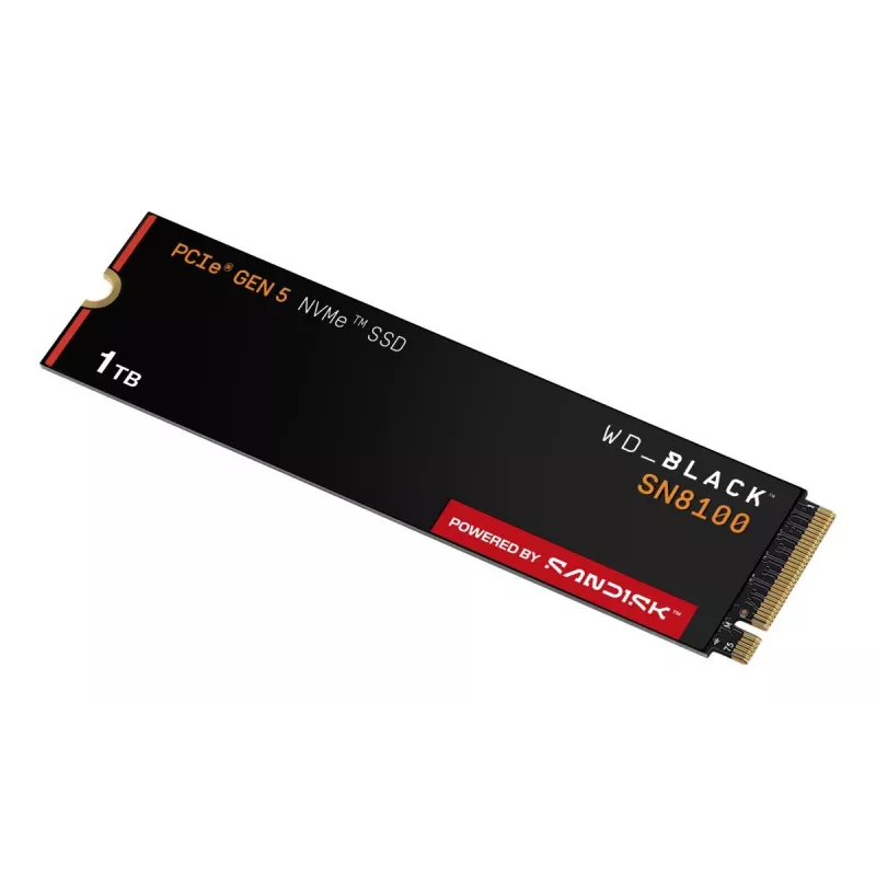 SSD Western Digital 1 TB M.2 PCI Express 5.0 negro SN8100