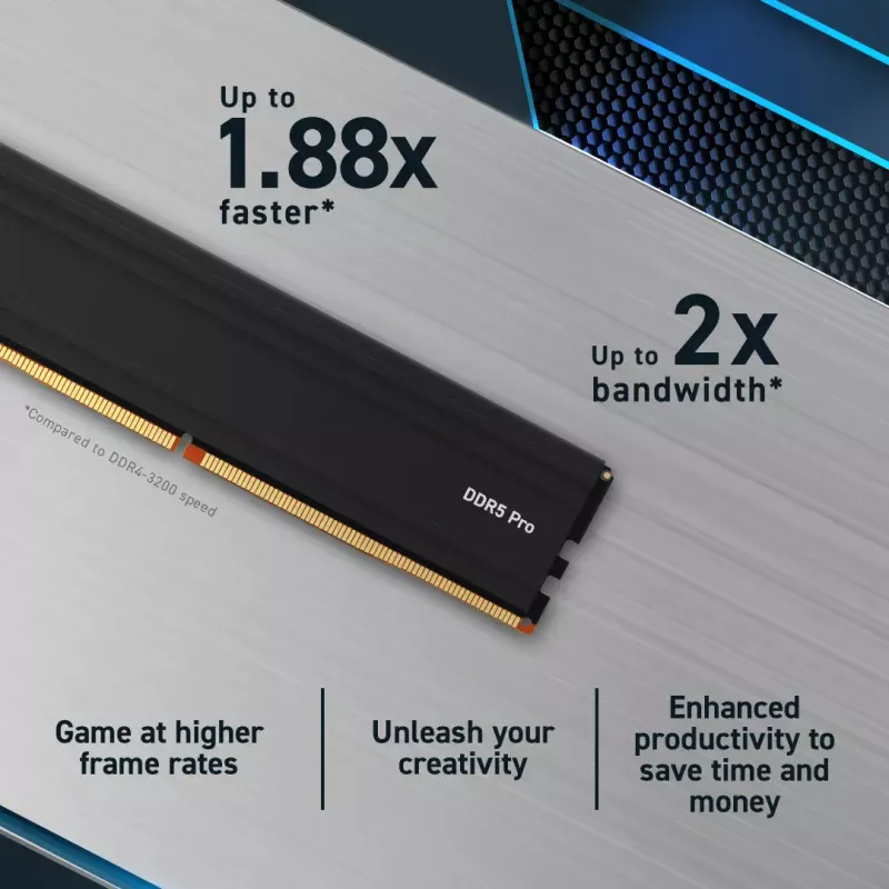 Crucial Pro CP32G56C46U5 módulo de memoria 32 GB 1 x 32 GB DDR5 288-pin DIMM