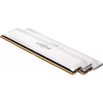 Crucial Pro - Overclocking Edition - DDR5 - Kit 32 GB: 2 x 16 GB DIMM 288-PIN 6400 MT/s / PC5-51200 CL38 1.35 V sin búfer non-ECC blanco