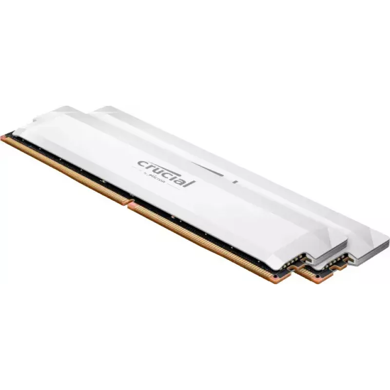 Crucial Pro - Overclocking Edition - DDR5 - Kit 32 GB: 2 x 16 GB DIMM 288-PIN 6400 MT/s / PC5-51200 CL38 1.35 V sin búfer non-ECC blanco