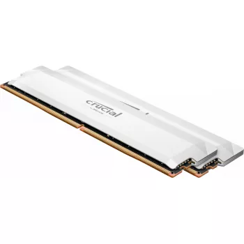 Crucial Pro OC - DDR5 - Kit - 64 GB: 2 x 32 GB - DIMM 288-PIN - 3200 MHz / PC5-51200 - CL40 - 1.35 V - sin búfer - on-die ECC - blanco