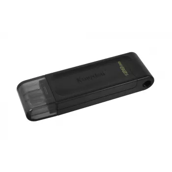 Kingston Technology DataTraveler 128GB USB-C 3.2 Gen 1 70, 128 GB, USB Type-C, 3.2 Gen 1 (3.1 Gen 1), tapa, 7 g, negro