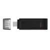 Kingston Technology DataTraveler 128GB USB-C 3.2 Gen 1 70, 128 GB, USB Type-C, 3.2 Gen 1 (3.1 Gen 1), tapa, 7 g, negro
