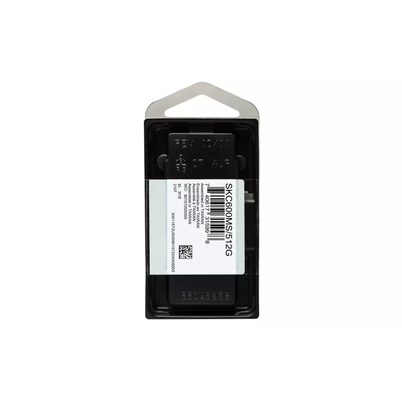 Kingston Technology SSD KC600 SATA3 mSATA de 512G, 512 GB, mSATA, 550 MB/s, 6 Gbit/s