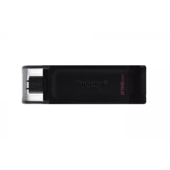 Kingston Technology DataTraveler 256GB USB-C 3.2 Gen 1 70, 256 GB, USB Type-C, 3.2 Gen 1 (3.1 Gen 1), tapa, 7 g, negro