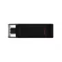 Kingston Technology DataTraveler 256GB USB-C 3.2 Gen 1 70, 256 GB, USB Type-C, 3.2 Gen 1 (3.1 Gen 1), tapa, 7 g, negro