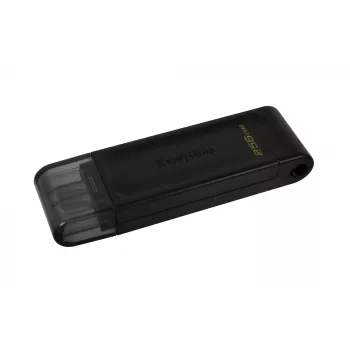 Kingston Technology DataTraveler 256GB USB-C 3.2 Gen 1 70, 256 GB, USB Type-C, 3.2 Gen 1 (3.1 Gen 1), tapa, 7 g, negro