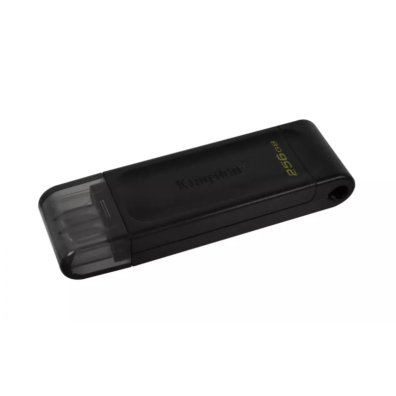 Kingston Technology DataTraveler 256GB USB-C 3.2 Gen 1 70, 256 GB, USB Type-C, 3.2 Gen 1 (3.1 Gen 1), tapa, 7 g, negro