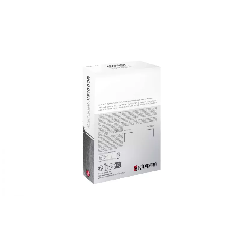 Kingston Technology 1TB XS1000 rojo unidad de estado sólido portátil externa USB 3.2 Gen 2