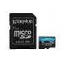 Kingston Technology 128 GB microSDXC Canvas Go Plus Gen4 200 MB/s A2 U3 V30 tarjeta + adaptador