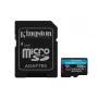 Kingston Technology 256GB microSDXC Canvas Go Plus Gen4 200MB/s A2 U3 V30 tarjeta + adaptador