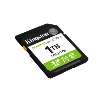 Tarjeta de memoria SD KINGSTON Canvas Select Plus Gen3 1TB SDXC UHS-I V30 U3 Class 10, 150 MB/s