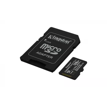 Kingston Technology 128GB microSDXC Canvas Select Plus Gen3 150MB/s A1 tarjeta + adaptador