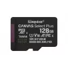Kingston Technology 128GB microSDXC Canvas Select Plus Gen3 150MB/s A1 tarjeta + adaptador