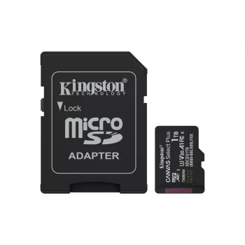 Kingston Technology 1TB microSDXC Canvas Select Plus Gen3 150MB/s A1 tarjeta + adaptador