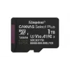 Kingston Technology 1TB microSDXC Canvas Select Plus Gen3 150MB/s A1 tarjeta + adaptador