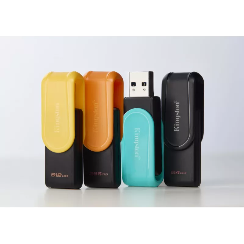Kingston Technology DataTraveler 128GB USB 3.2 Gen 1 portátil Exodia S (negro/turquesa)