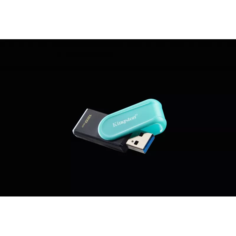 Kingston Technology DataTraveler 128GB USB 3.2 Gen 1 portátil Exodia S (negro/turquesa)