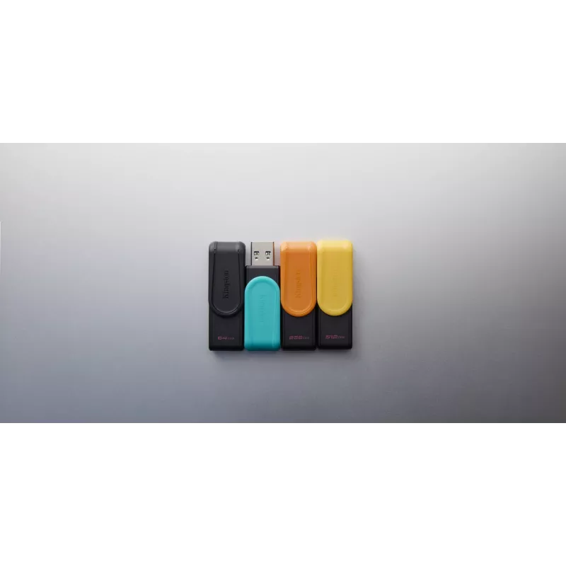 Kingston Technology DataTraveler 256GB USB 3.2 Gen 1 portátil Exodia S (negro/naranja)