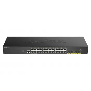 D-Link Switch Gigabit Smart Managed de 24 puertos con 4x 10G SFP+, Managed, L3, Gigabit Ethernet (10/100/1000), full duplex, montaje en rack
