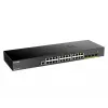 D-Link Switch Gigabit Smart Managed de 24 puertos con 4x 10G SFP+, Managed, L3, Gigabit Ethernet (10/100/1000), full duplex, montaje en rack