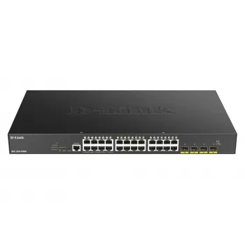 D-Link Switch Gigabit PoE Smart Managed de 24 puertos con 4x 10G SFP+, 370 W