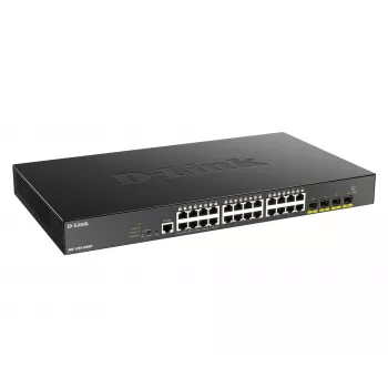 D-Link Switch Gigabit PoE Smart Managed de 24 puertos con 4x 10G SFP+, 370 W