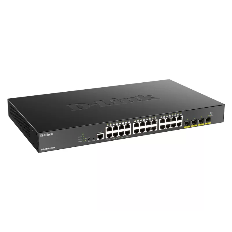 D-Link Switch Gigabit PoE Smart Managed de 24 puertos con 4x 10G SFP+, 370 W