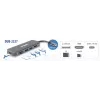 D-Link Hub USB-C 6 en 1 con HDMI/lector de tarjetas/Power Delivery