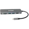 D-Link Hub USB-C 6 en 1 con HDMI/lector de tarjetas/Power Delivery