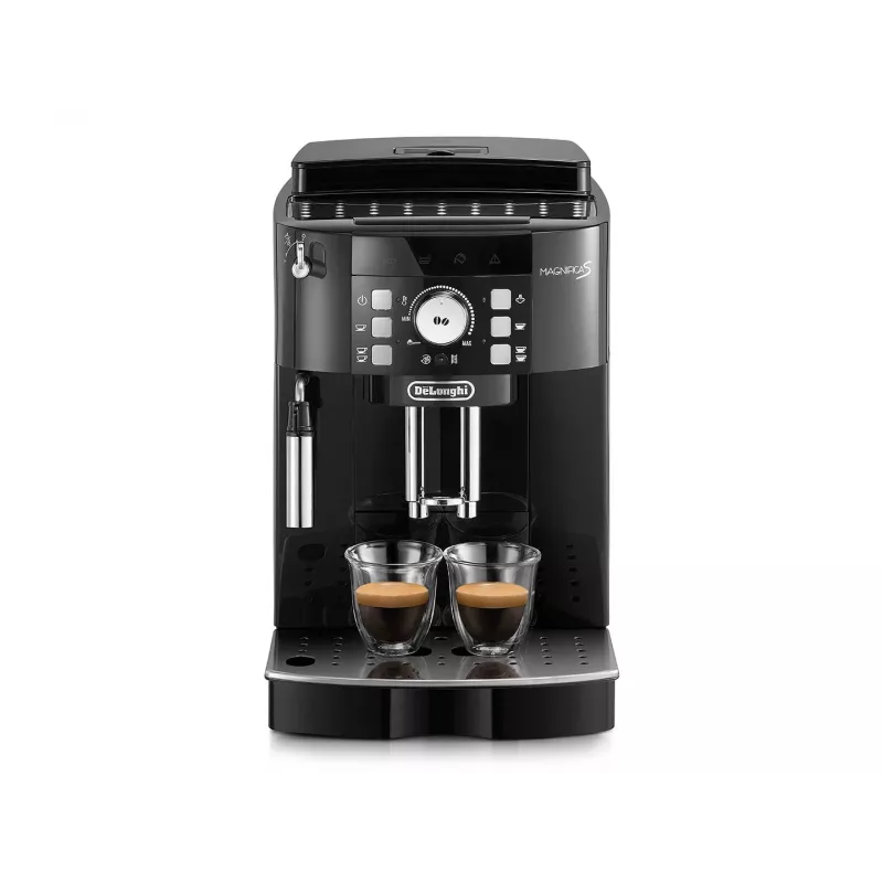 Cafetera espresso DeLonghi ECAM 21.117 B Magnifica S — superautomática, depósito de agua de 1,8 l, depósito de café en grano de 250 g, 15 bar, 2 salidas