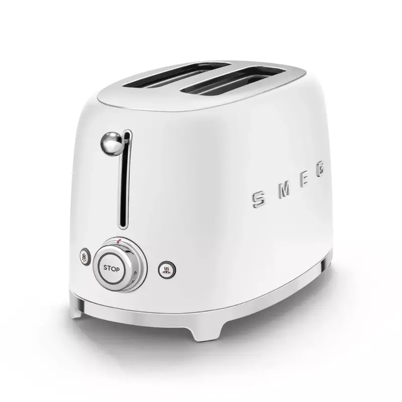 Tostadora Smeg 50's Style TSF01WHMEU 2 rebanadas blanca