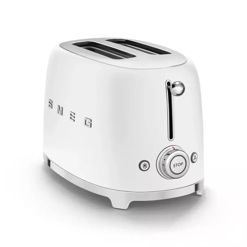 Tostadora Smeg 50's Style TSF01WHMEU 2 rebanadas blanca