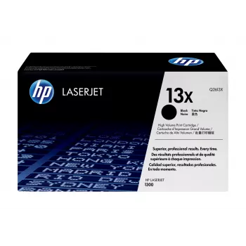 HP 13X cartucho de tóner Original LaserJet negro de alto rendimiento, 4000 páginas, negro, 1 ud.