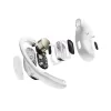 SHOKZ OpenFit Air, blanco, auricular, inalámbrico, gancho de oreja, llamadas / música / deporte / uso diario, Bluetooth, blanco